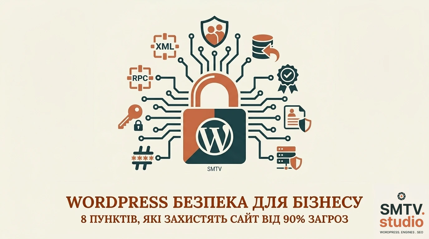 WordPress безпека для бізнесу: 12 кроків, які захистять ваш сайт