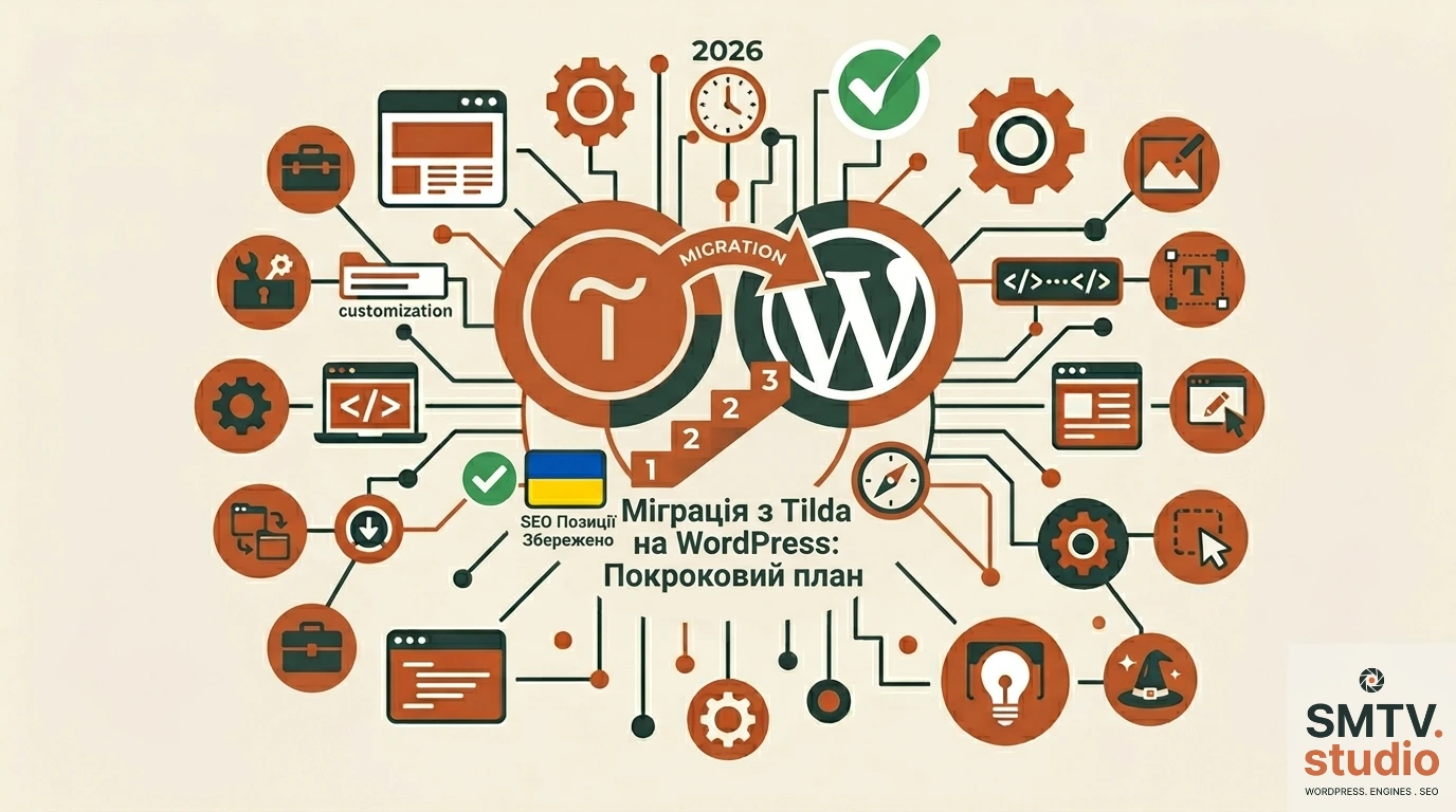 Міграція з Tilda на WordPress: покроковий план без втрати позицій