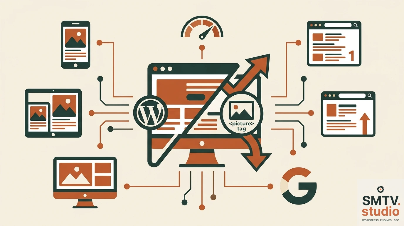 Адаптивні зображення WordPress і picture: чому відсутність одного тегу коштує позицій у Google